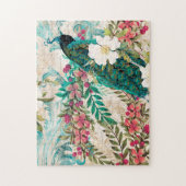 Antiek geïllustreerd perceel- en bloembollen legpuzzel (Verticaal)