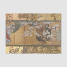 Antiek gelakte kersenbloesems