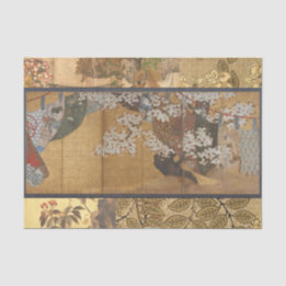 Antiek gelakte kersenbloesems tissuepapier