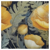 Antiek gele klaprozen stof (Swatch)