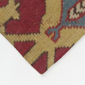 Antiek Geometrisch Oriental Persian Red Pattern Fleece Deken (Hoek)