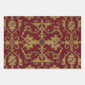 Antiek Geometrisch Oriental Persian Red Pattern Inpakpapier Vel (Voorkant)