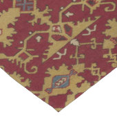Antiek Geometrisch Oriental Persian Red Pattern Korte Tafelloper (Hoek)