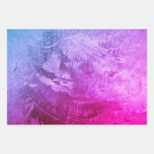 Antiek getextureerd roze Paars ontspringen Inpakpapier Vel (Voorkant)