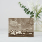 Antiek gevechtsvliegtuig Biplane Dreamer Briefkaart (Staand voorkant)