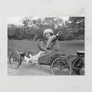 Antiek Go Cart, begin jaren 1900 Briefkaart