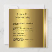 Antiek Gold Book 3 Mannen 60e Man op geboortedag Kaart (Achterkant)