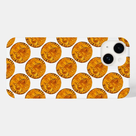 ANTIEK GOLD FLORENTINE FORINT Case-Mate iPhone CASE (Achterkant (horizontaal))