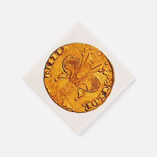 ANTIEK GOLD FLORENTINE FORINT SERVETTEN (Hoek)