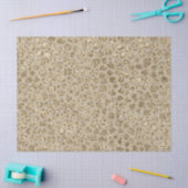 Antiek Gold Glitter-leopardprinter      Tissuepapier (Craft)