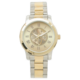 Antiek Golden Roman Numerals Watch Horloge