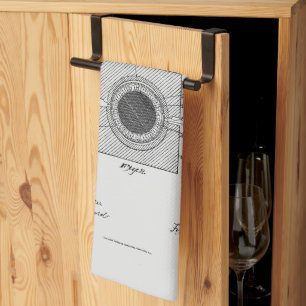 Antiek golfbal 1902, Patenttekening Theedoek