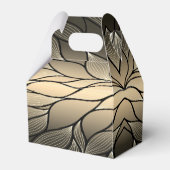 Antiek goud creatief verlofpatroon bedankdoosjes (Achterkant)