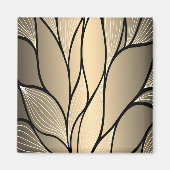 Antiek goud creatief verlofpatroon magneet (Voorkant)