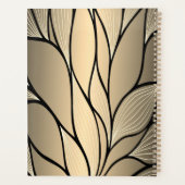 Antiek goud creatief verlofpatroon planner (Achterkant)