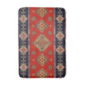 Antiek  goud Onyx Rood Kilim Turks Badmat (Voorkant Verticaal)