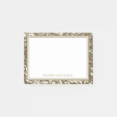 Antiek goudbruidsnaam Favor Post-it® Notes (Voorkant)