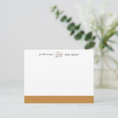 Antiek gouden notitiekaart met een knuffelkat voor kaart (Staand voorkant)