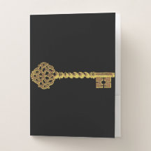 Antiek gouden stoampunk Skeleton Key