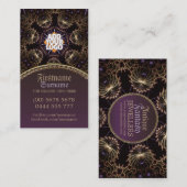 Antiek goudkoortsmiddeleeuws Visitekaartje (Voorkant / Achterkant)