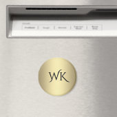 Antiek goudmonogram magneet (Insitu (Vaatwasser))