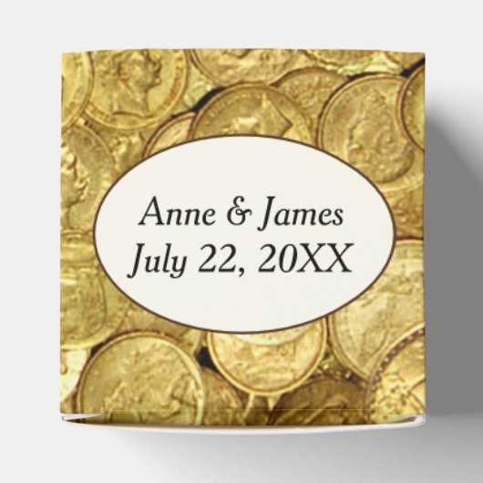 Antiek goudmunten bedankdoosjes (Bovenkant)