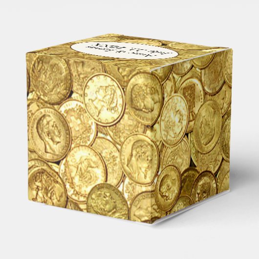 Antiek goudmunten bedankdoosjes (Achterkant)