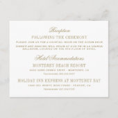 Antiek goudweddenschappen Informatiekaartje (Voorkant)