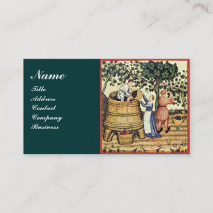ANTIEK GRAPE VINEYARD HARVEST WAX SEAL MONOGRAM VISITEKAARTJE