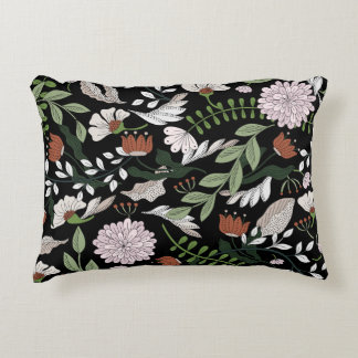 Antiek graveren bloemen met de hand geschilderd accent kussen