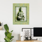 Antiek Green Kwan Yin poster (Thuiskantoor)