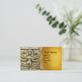 ANTIEK GRIEKS HONEY BEELD GODDESS WAX SEAL MONOGRA VISITEKAARTJE (Staand voorkant)