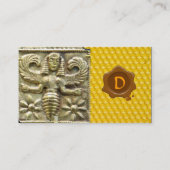 ANTIEK GRIEKS HONEY BEELD GODDESS WAX SEAL MONOGRA VISITEKAARTJE (Achterkant)