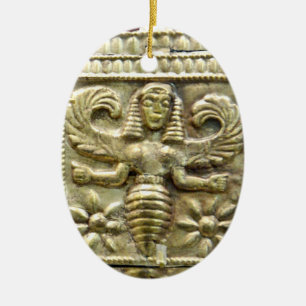 ANTIEK GRIEKS HONEY IS GODESS KERAMISCH ORNAMENT