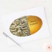 ANTIEK GRIEKS HONEY IS GODESS OVALE STICKER (Envelop)
