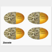 ANTIEK GRIEKS HONEY IS GODESS OVALE STICKER (Vel)