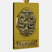 ANTIEK GRIEKS HONEY IS GODESS VERGULD BANNER ORNAMENT (Rechts)