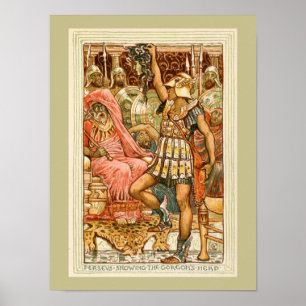 Antiek Griekse mythen Perseus door Walter Crane Poster