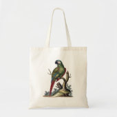 Antiek groene papegaai tote bag (Voorkant)