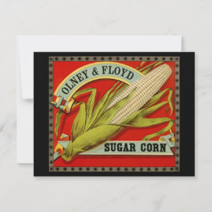 Antiek groentelabel, Olney & Floyd Sugar Corn