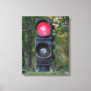 Antiek GRS FA Railroad Signal Printed Canvas Afdruk