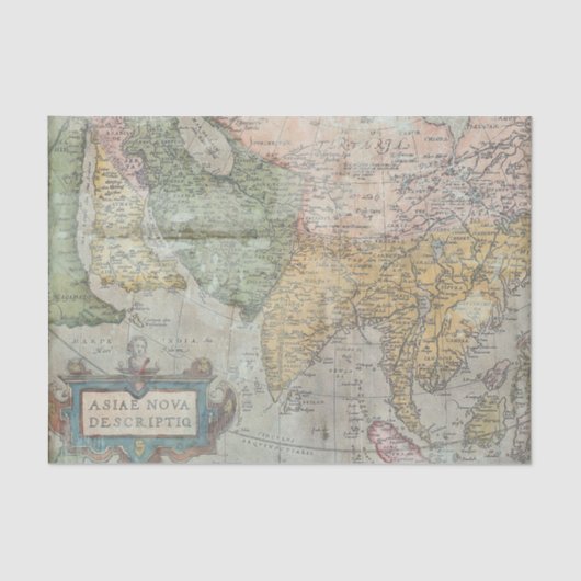 Antiek Grunge  Map Tissuepapier (Voorkant)