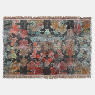 Antiek Grunge Oud handgemaakt woltapijt Sh Deken