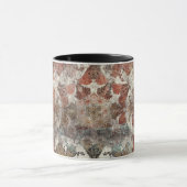 Antiek Grunge Oud handgemaakt woltapijt Sh Mok (Midden)