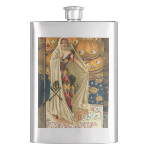 Antiek Halloween Jack O Lantern Heupfles