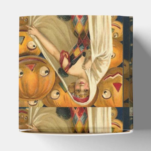 Antiek Halloween Jack O Lantern kostuum vrouw Bedankdoosjes (Bovenkant)