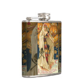 Antiek Halloween Jack O Lantern kostuum vrouw Heupfles (Rechts)