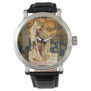 Antiek Halloween Jack O Lantern kostuum vrouw Horloge