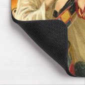 Antiek Halloween Jack O Lantern kostuum vrouw Muismat (Hoek)