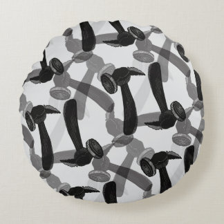 Antiek Hammer Mancave Rond Kussen